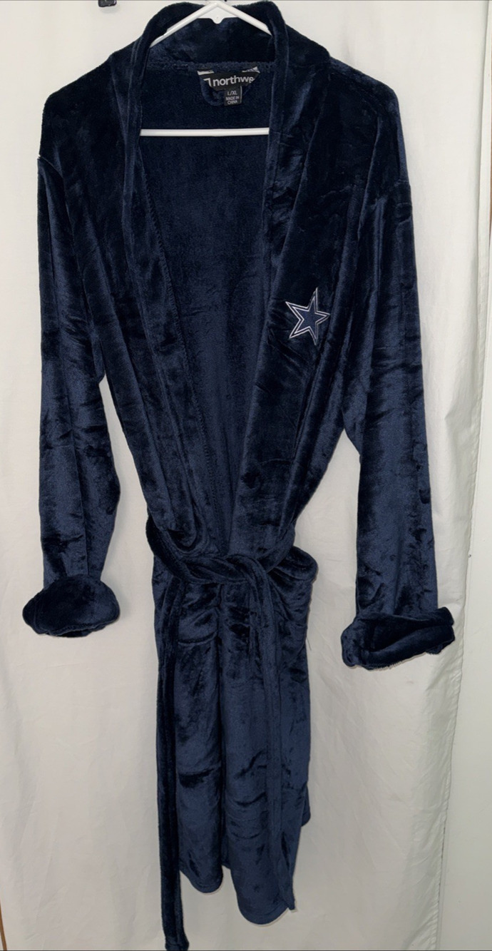 Dallas Cowboys NFL Northwest Silk Touch Bath Robe L/XL NWOT